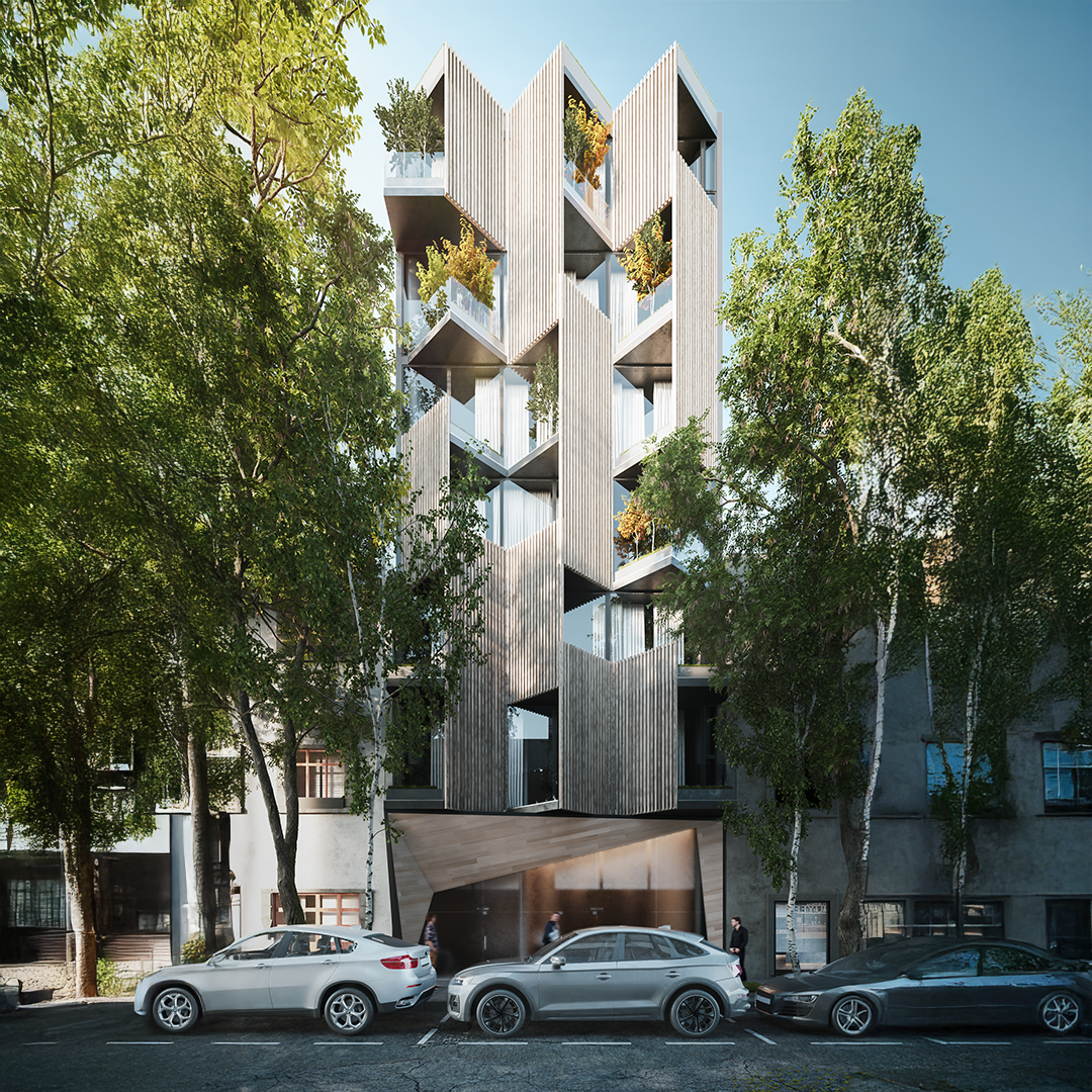 Vista del edificio de la constructora GDC Desarrollos